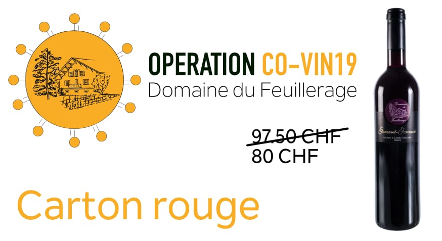 Carton spécial CO-VIN 19 rouge Carton spécial CO-VIN 19 rouge